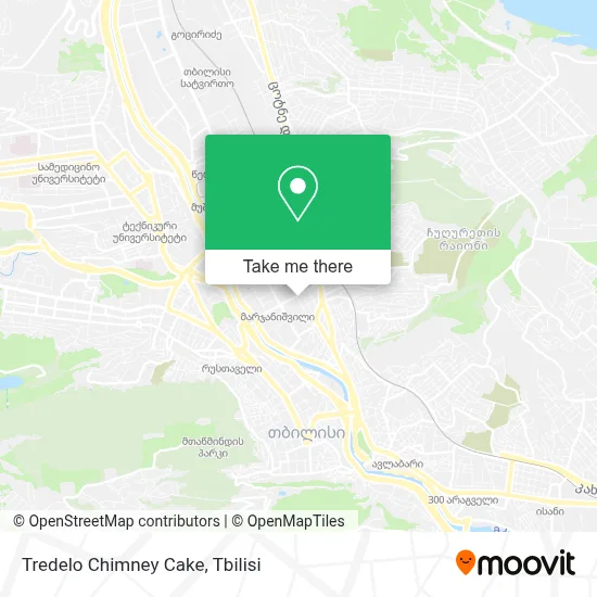 Tredelo Chimney Cake map