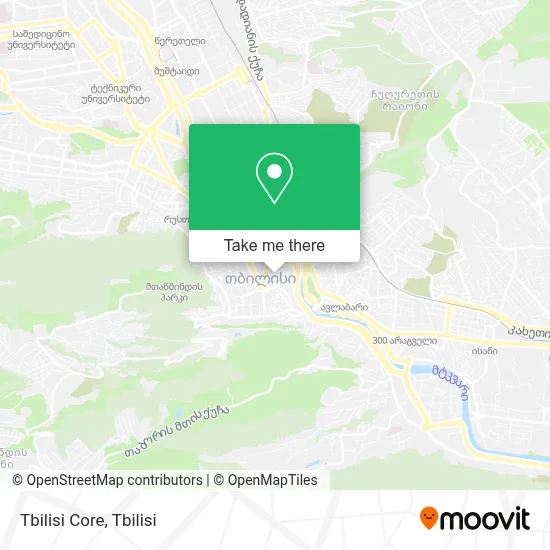 Tbilisi Core map