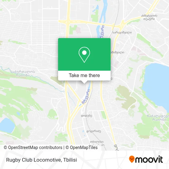 Rugby Club Locomotive map
