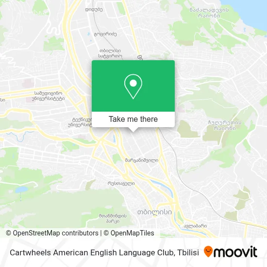 Cartwheels American English Language Club map
