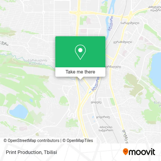 Print Production map