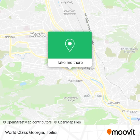 World Class Georgia map