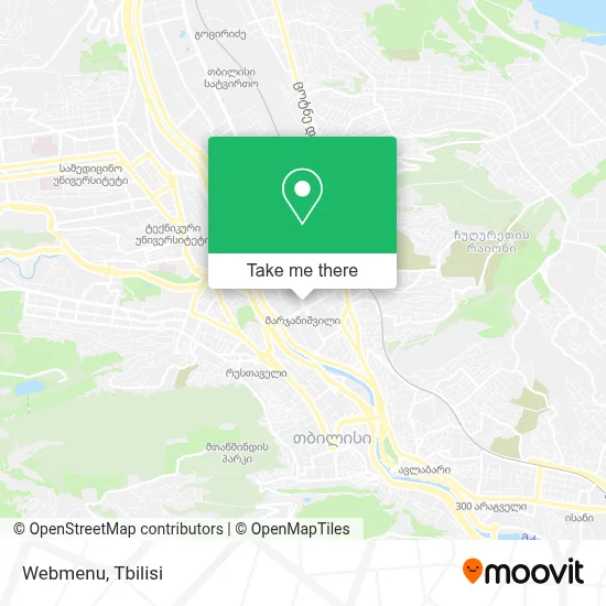 Webmenu map