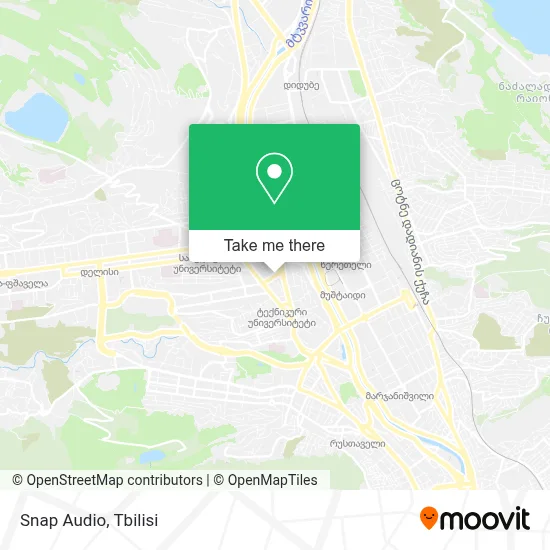 Snap Audio map
