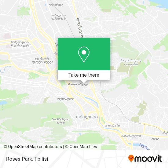 Roses Park map