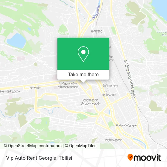 Vip Auto Rent Georgia map