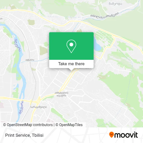 Print Service map