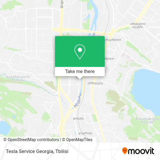 Tesla Service Georgia map