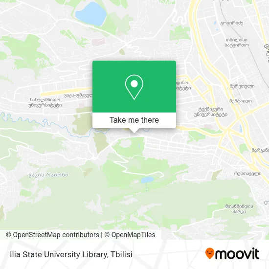 Ilia State University Library map