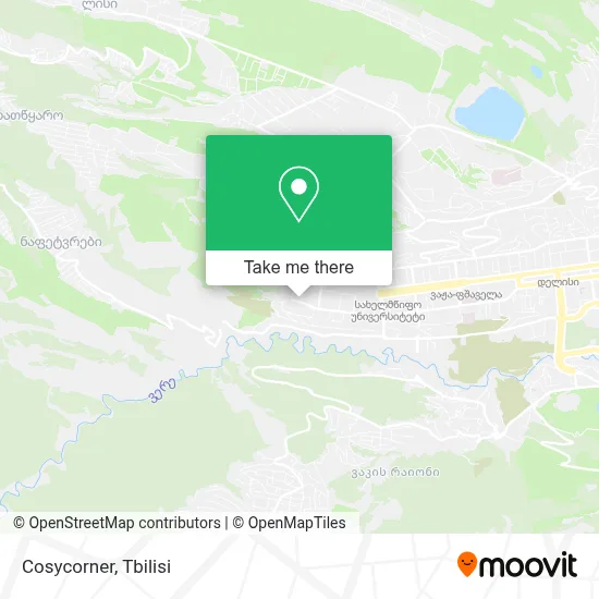 Cosycorner map