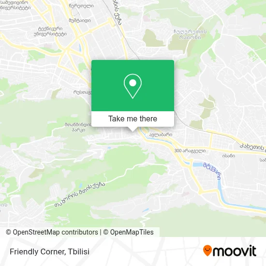 Friendly Corner map