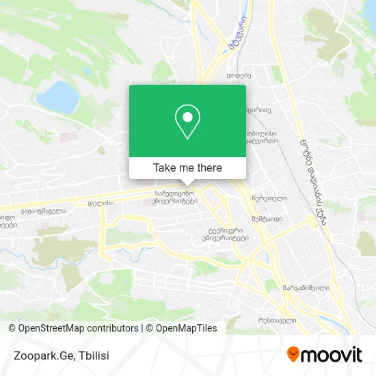 Zoopark.Ge map