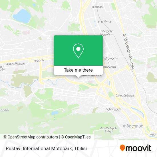 Rustavi International Motopark map