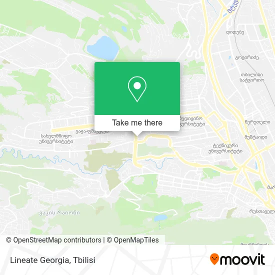 Lineate Georgia map