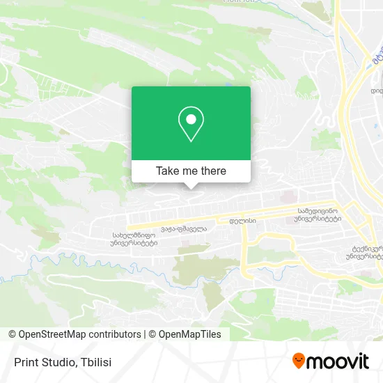 Print Studio map