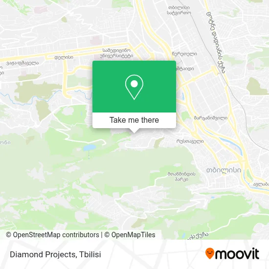 Diamond Projects map