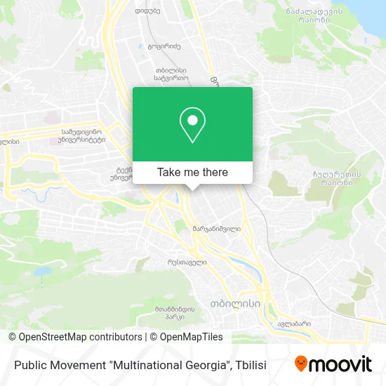 Public Movement "Multinational Georgia" map