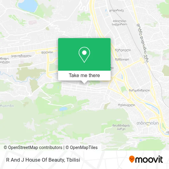 R And J House Of Beauty map