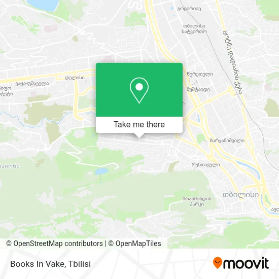 Books In Vake map