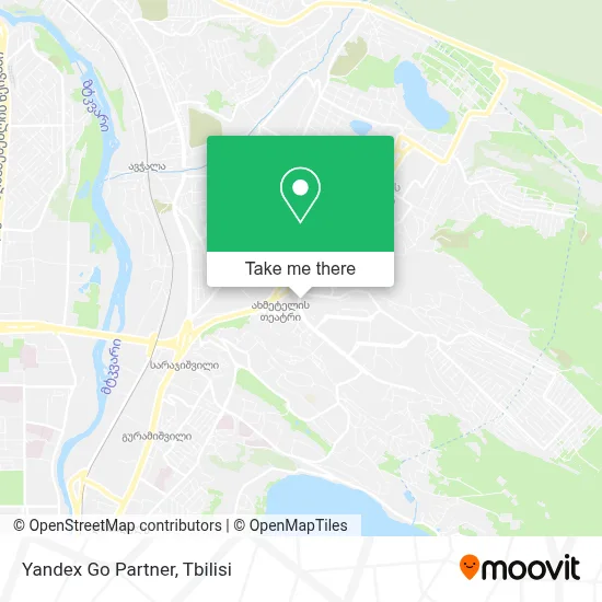 Yandex Go Partner map