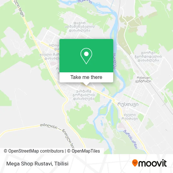 Mega Shop Rustavi map