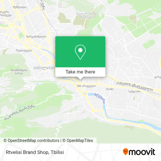 Rtvelisi Brand Shop map