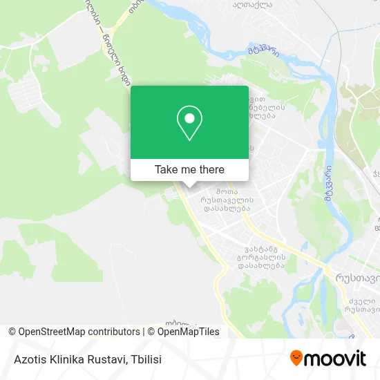 Azotis Klinika Rustavi map