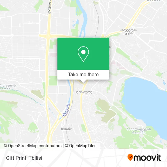 Gift Print map