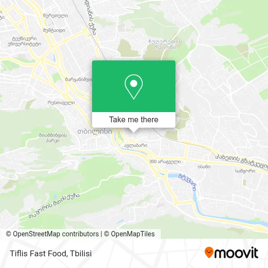 Tiflis Fast Food map
