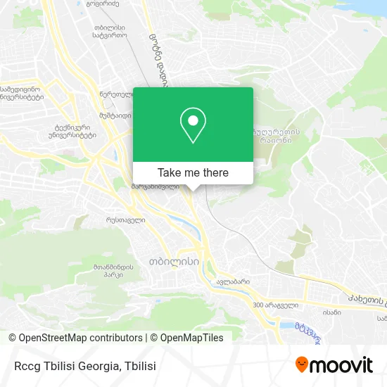 Rccg Tbilisi Georgia map
