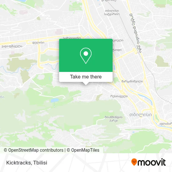 Kicktracks map