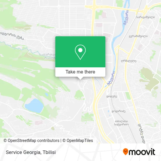 Service Georgia map
