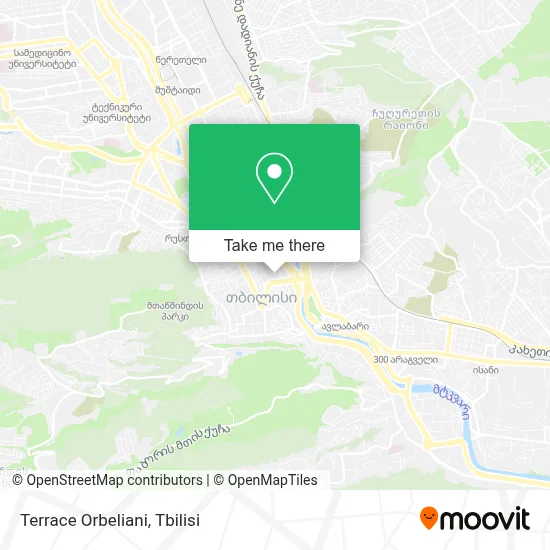 Terrace Orbeliani map