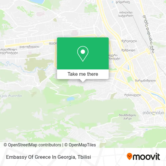 Embassy Of Greece In Georgia map
