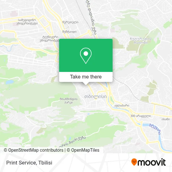 Print Service map