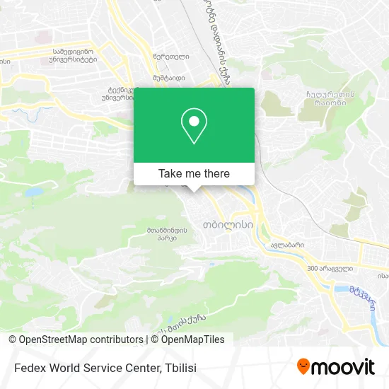 Fedex World Service Center map