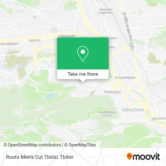 Roots Men's Cut Tbilisi map