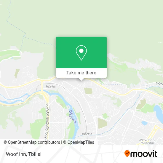 Woof Inn map