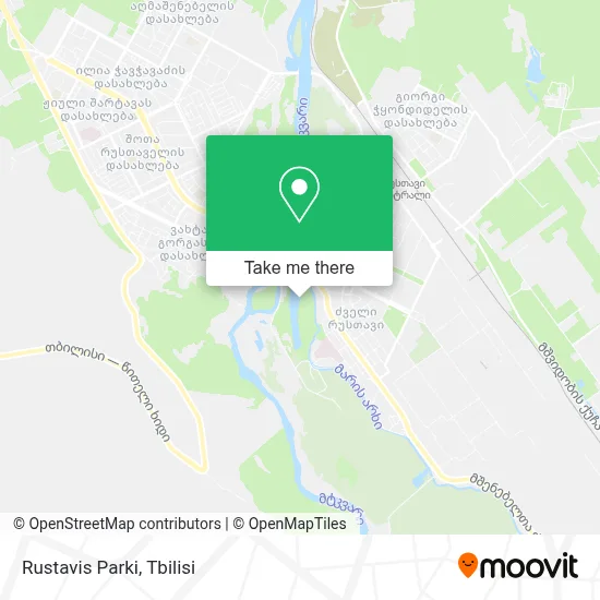 Rustavis Parki map