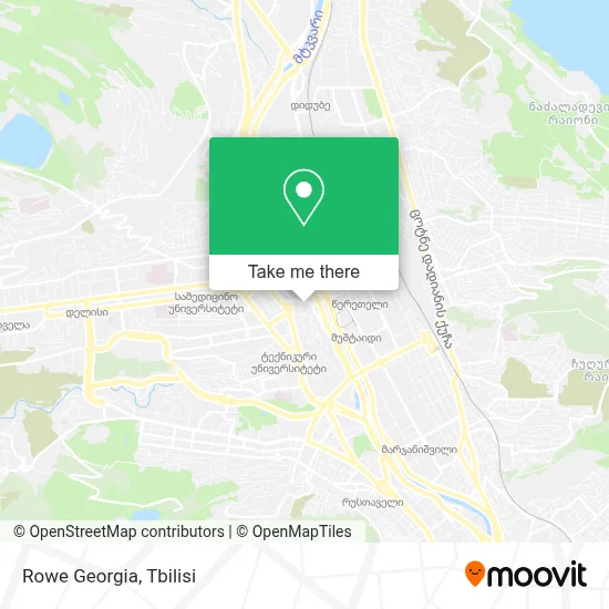 Rowe Georgia map