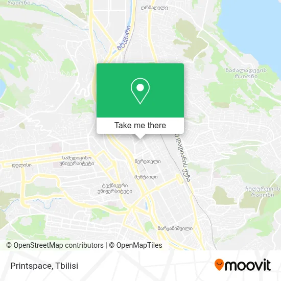 Printspace map