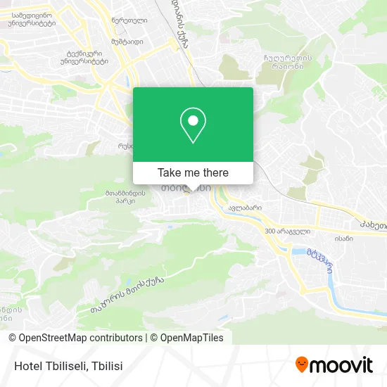 Hotel Tbiliseli map