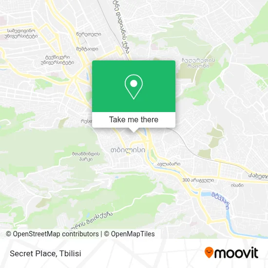 Secret Place map
