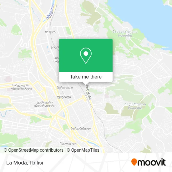 La Moda map