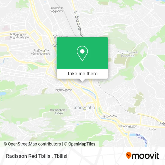 Radisson Red Tbilisi map
