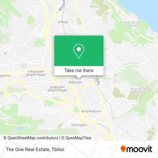 The One Real Estate map