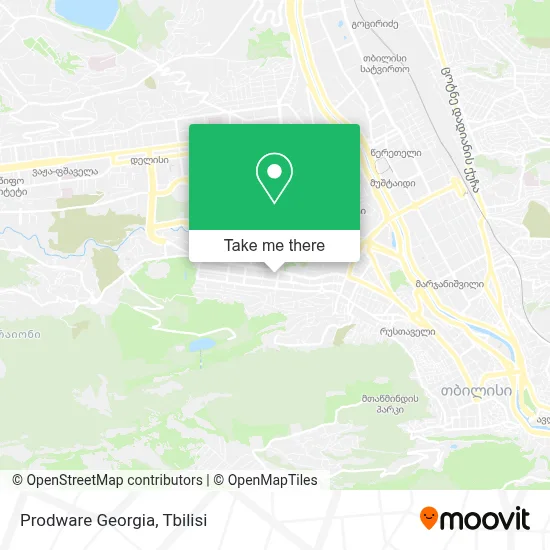 Prodware Georgia map