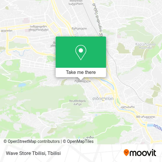 Wave Store Tbilisi map