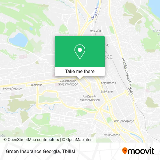 Green Insurance Georgia map