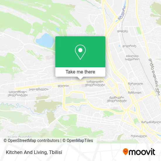 Kitchen And Living map